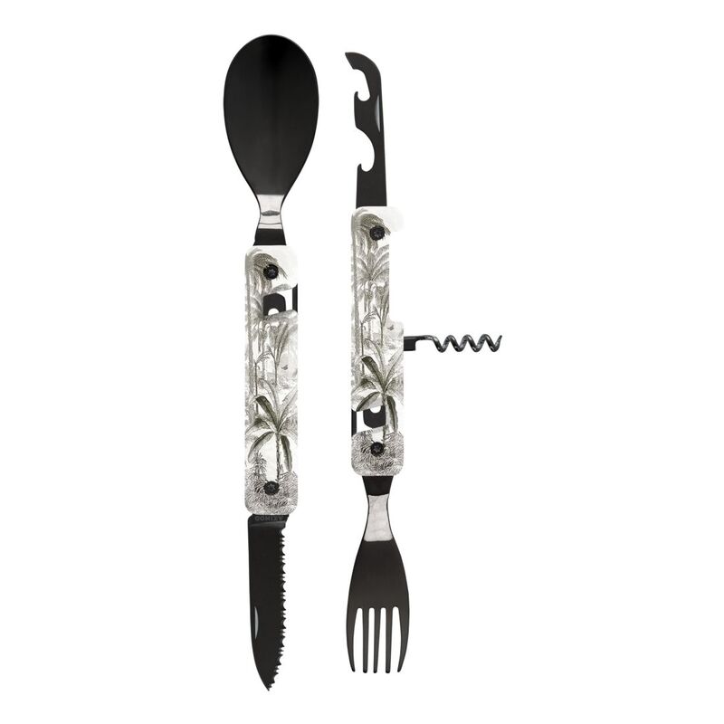 Akinod Multifunction Black Mirror Finish Cutlery 13H25 - Tropics Akinod Multifunction Black Mirror Finish Cutlery 13H25 - Tropics