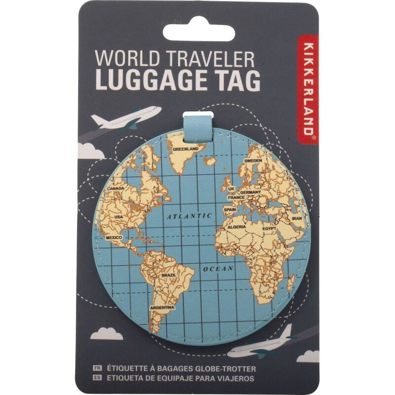 Kikkerland TT48-A World Traveler Luggage Tag