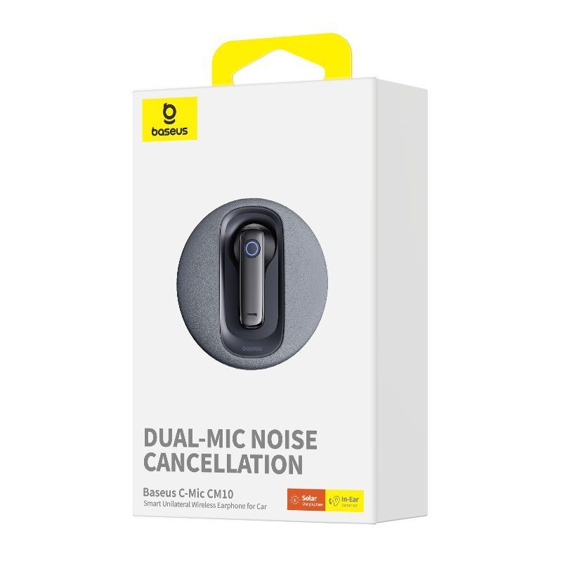 Baseus C-Mic CM10 Smart Unilateral Wireless Earphone For Car - Cluster Black Baseus C-Mic CM10 Smart Unilateral Wireless Earphone For Car - Cluster Black