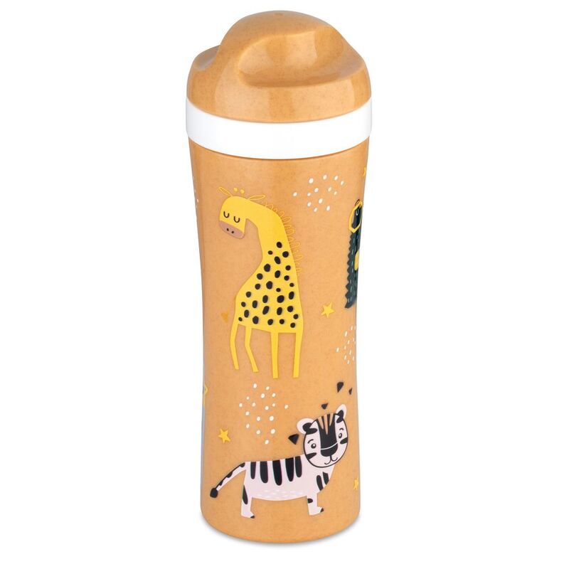 Koziol Oase Zoo Water Bottle 425ml Wood