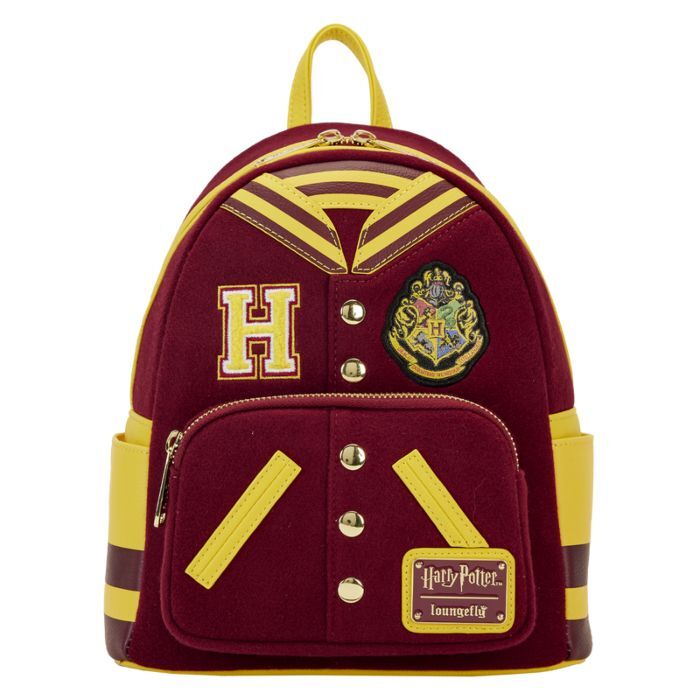 Loungefly! Leather Harry Potter Gryffindor Varsity Mini Backpack