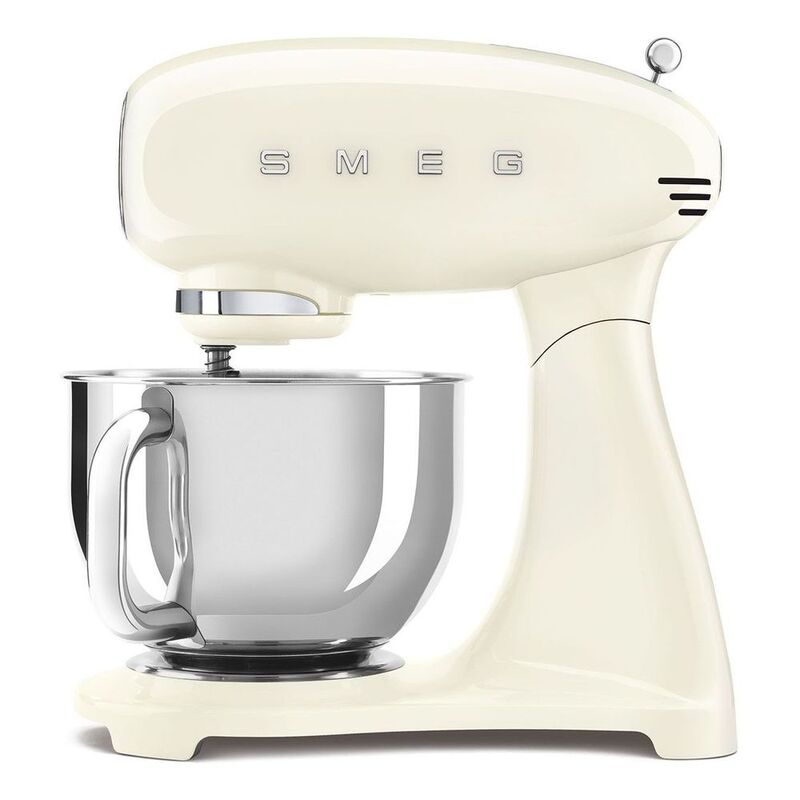 SMEG Stand Mixer Full Color with Stainless Steel Bowl - Cream