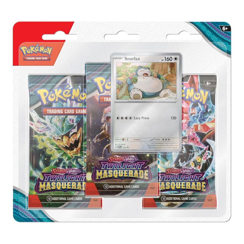 Pokemon TCG Scarlet & Violet (SV6) Twilight Masquerade 3 Pack Blister (Assorted - Includes 1)