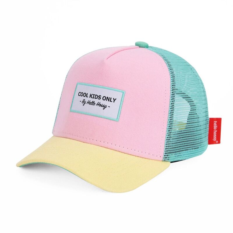 Hello Hossy Mini Poppy Cap - Pink/Yellow/Turquoise 2-5 Years (52 cm)