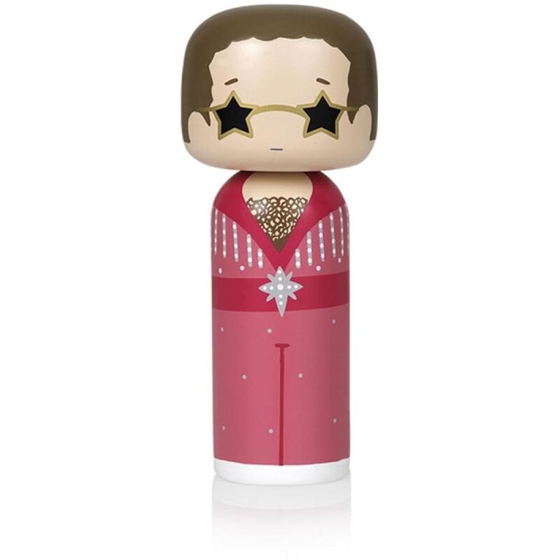 Lucie Kaas Kokeshi Doll - Elton Pink Outfit 14.5 cm