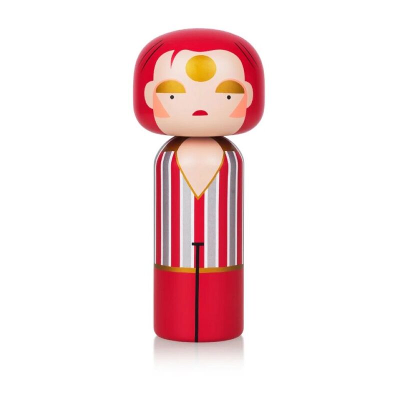 Lucie Kaas Kokeshi Doll - Ziggy Stardust 14.5 cm H Lucie Kaas Kokeshi Doll - Ziggy Stardust 14.5 cm H