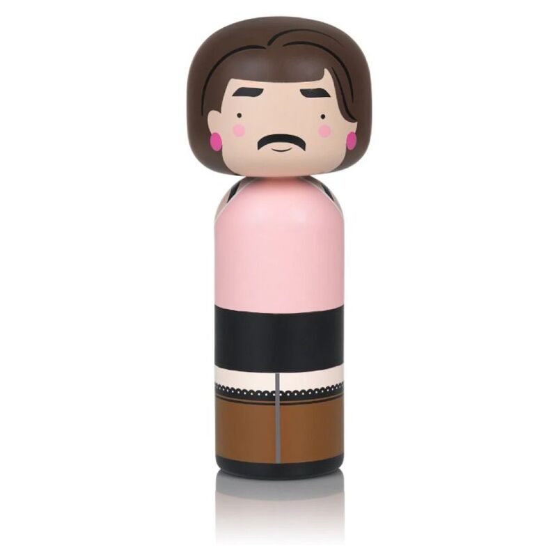 Lucie Kaas Kokeshi Doll - Freddie 14.5 cm H Lucie Kaas Kokeshi Doll - Freddie 14.5 cm H