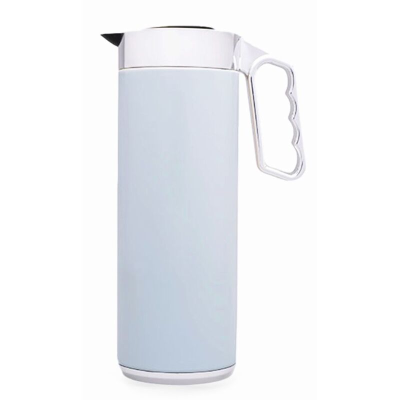 Roomours 1L Vacuum Flask - Cyan Blue & Chrome