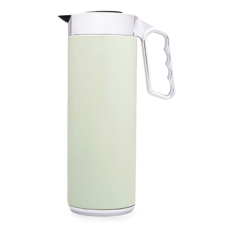 Roomours 1L Vacuum Flask - Light Green & Chrome