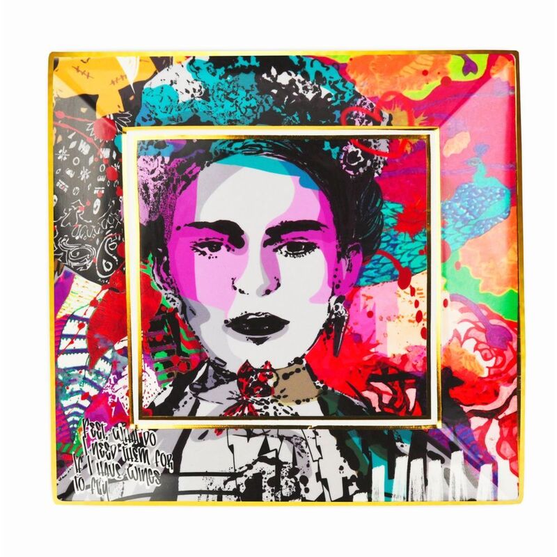 Baci Milano Street Art Porcelain Gift Tray - Frida