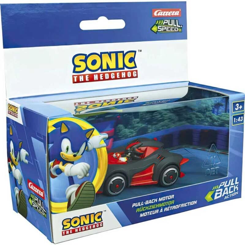 Carrera Pull N Speed Sonic The Hedgehog 1.43 Pull Back Vehicle (Assorted - Includes 1)