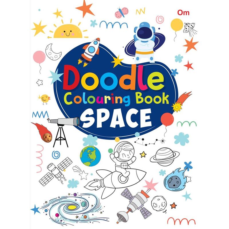 Doodle Colouring Book - Space | Om Books Internation