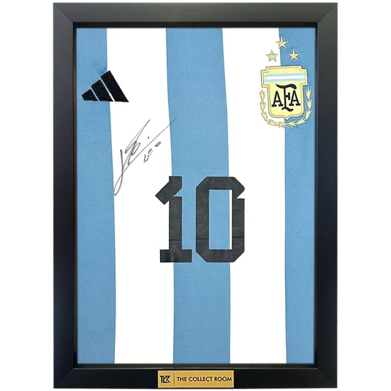 The Collect Room - Messi Signed Argentina Front Signed Fifa Wc 22-23 Signed Jersey