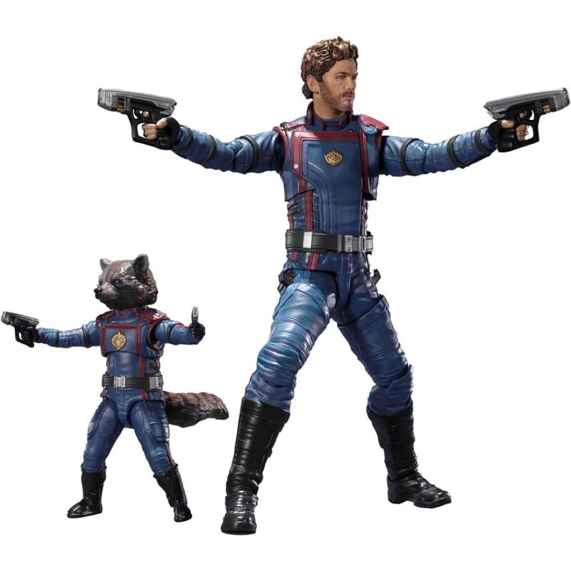 Bandai Tamashii S.H.Figuarts Guardians Of The Galaxy: Vol. 3 - Star Lord & Rocket Raccoon 1/12 Action Figure