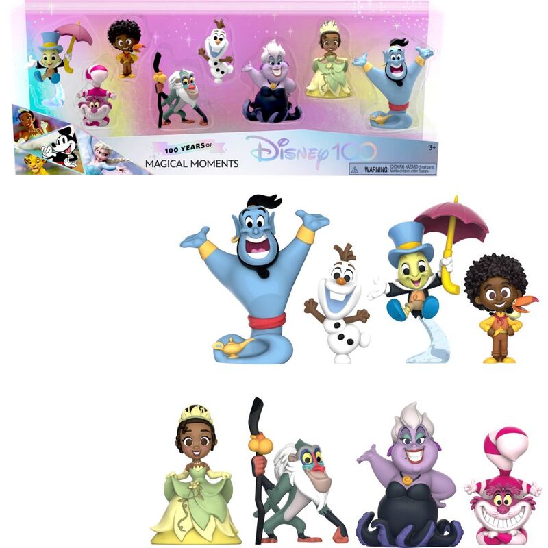 Disney 100 Celebration Figures 100 Years Of Magical Moments (Pack of 8)