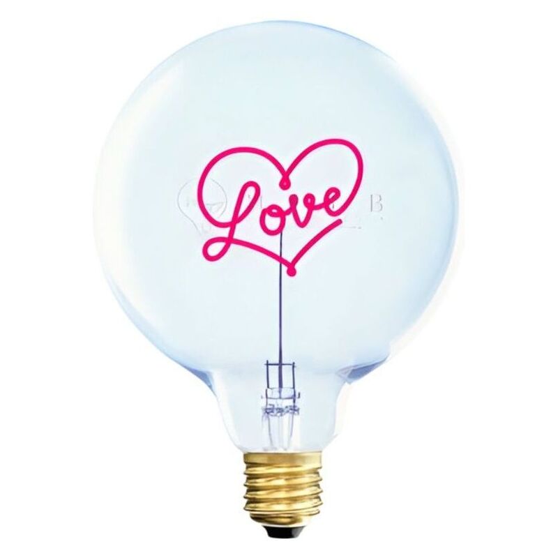 Message In The Bulb - 904240Rx Love LED Light Bulb (6 Volt) - Clear Glass - Red Light Message In The Bulb - 904240Rx Love LED Light Bulb (6 Volt) - Clear Glass - Red Light