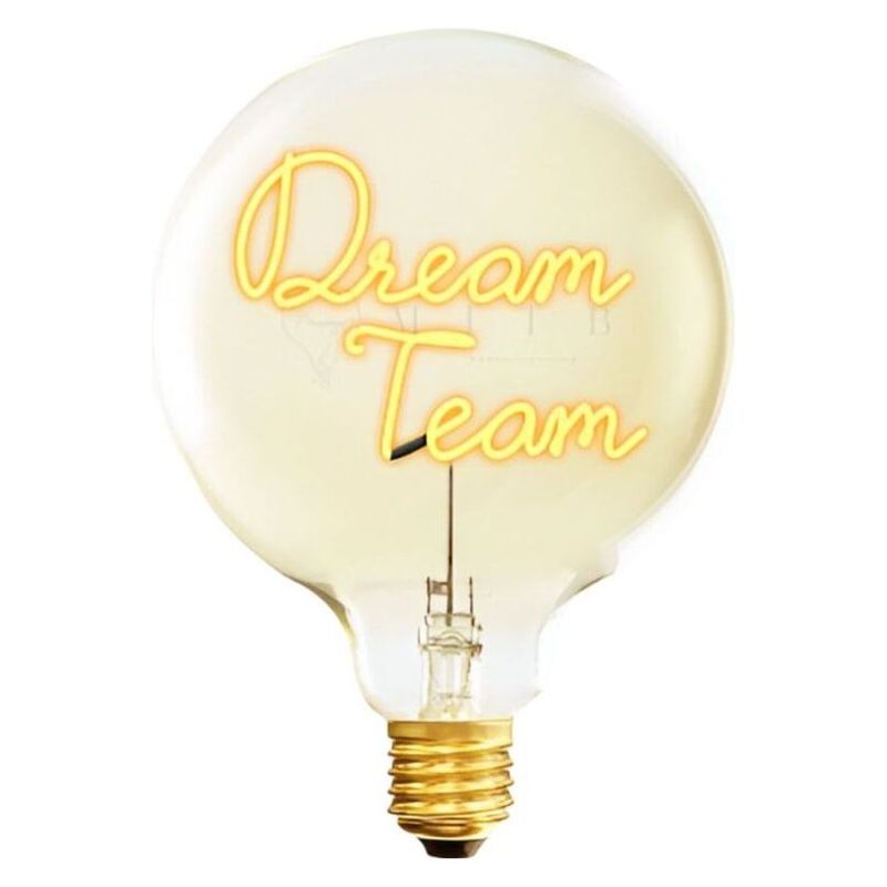 Message in the Bulb 904041X Dream Team LED Light Bulb (6 Volt) - Amber Glass - 2200K Light