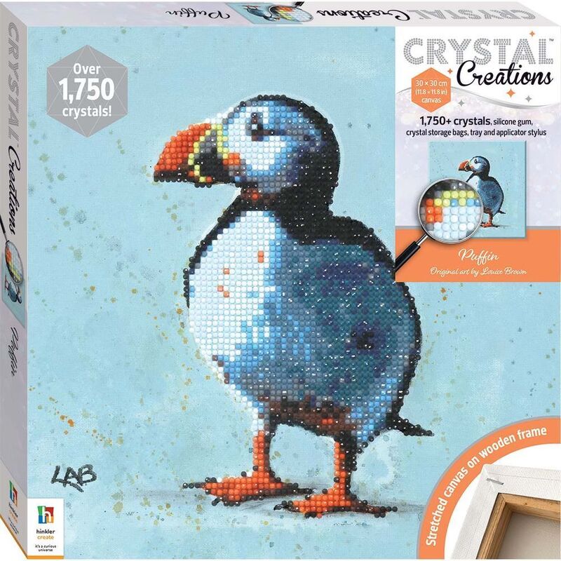 Crystal Creations Canvas - Puffin | Hinkler Books