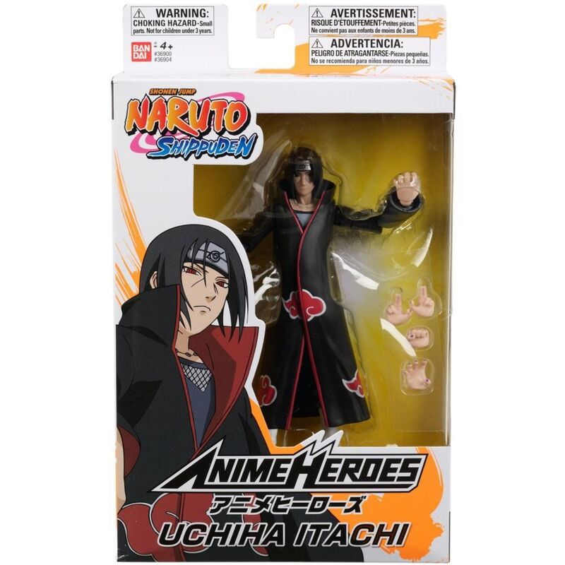 Bandai Anime Heroes Naruto Itachi Uchiha 6.5-Inch Action Figure