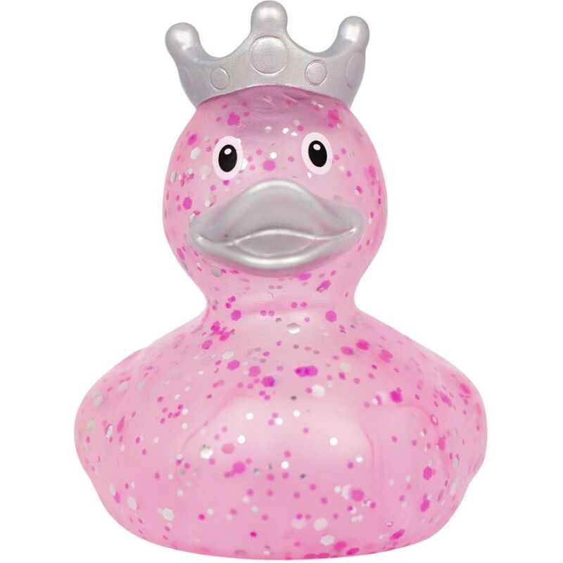 Lilalu Pink Glitter Duck with Crown