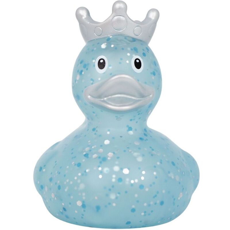 Lilalu Blue Glitter Duck with Crown