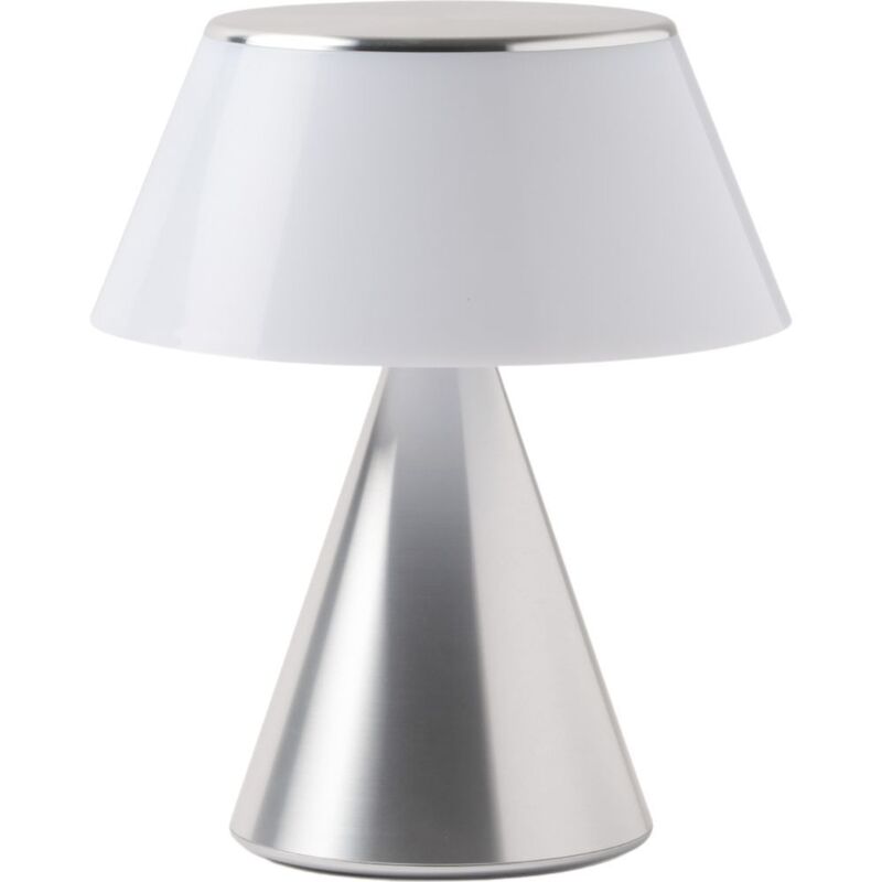 Lexon Lums L - Infinitely Pairable LED Lamp - Alu Polish 7-Inches