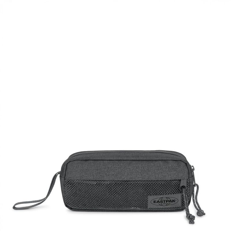 Eastpak Double Pouch Pencil Case / Travel Pouch - Black Denim - Medium Eastpak Double Pouch Pencil Case / Travel Pouch - Black Denim - Medium