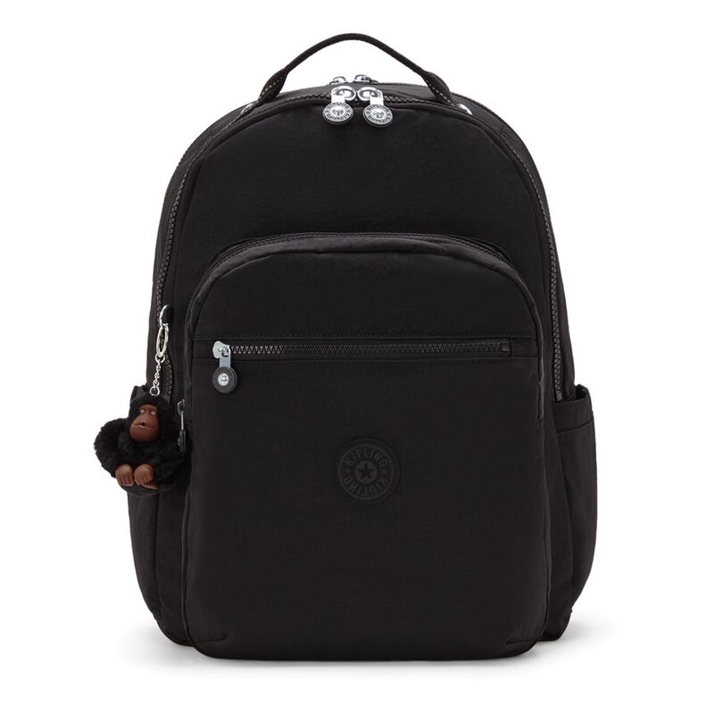 Kipling Seoul Lap Backpack - True Black - Large Kipling Seoul Lap Backpack - True Black - Large