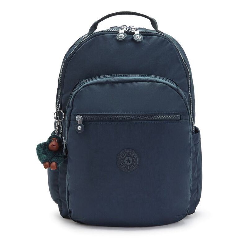Kipling Seoul Lap Backpack - True Blue Tonal - Large