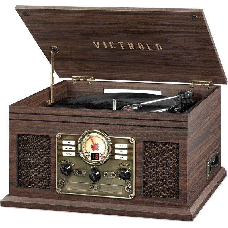 Victrola Vta-200B Espresso Nostalgic 6-In-1 Bluetooth Music Center Victrola Vta-200B Espresso Nostalgic 6-In-1 Bluetooth Music Center