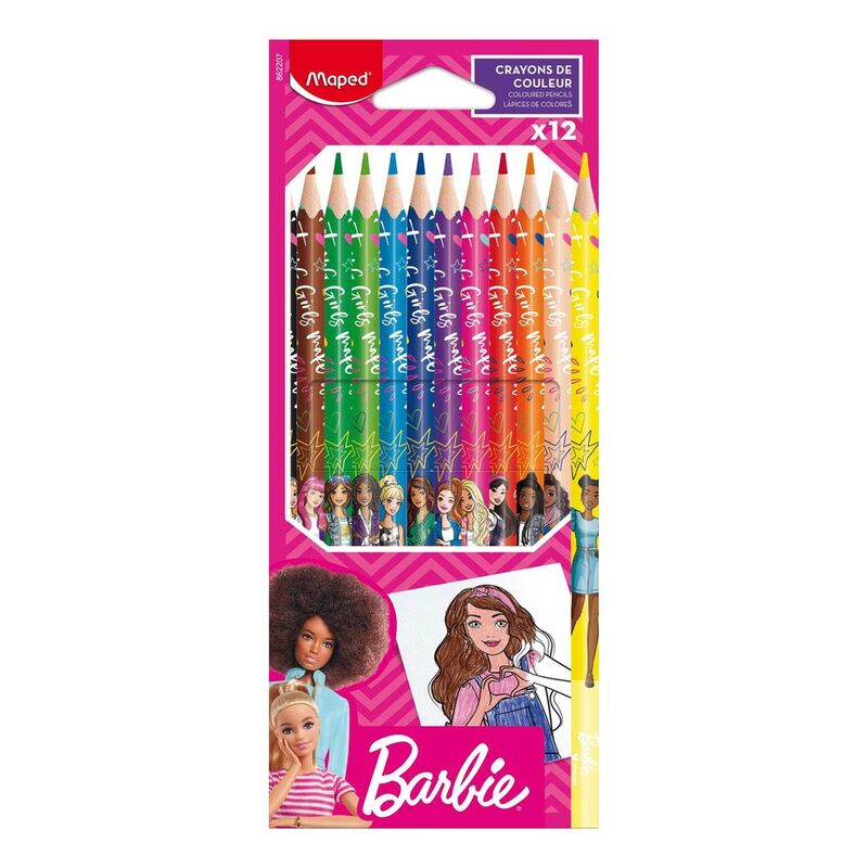 Maped Color Pencils Barbie (Set of 12) Maped Color Pencils Barbie (Set of 12)