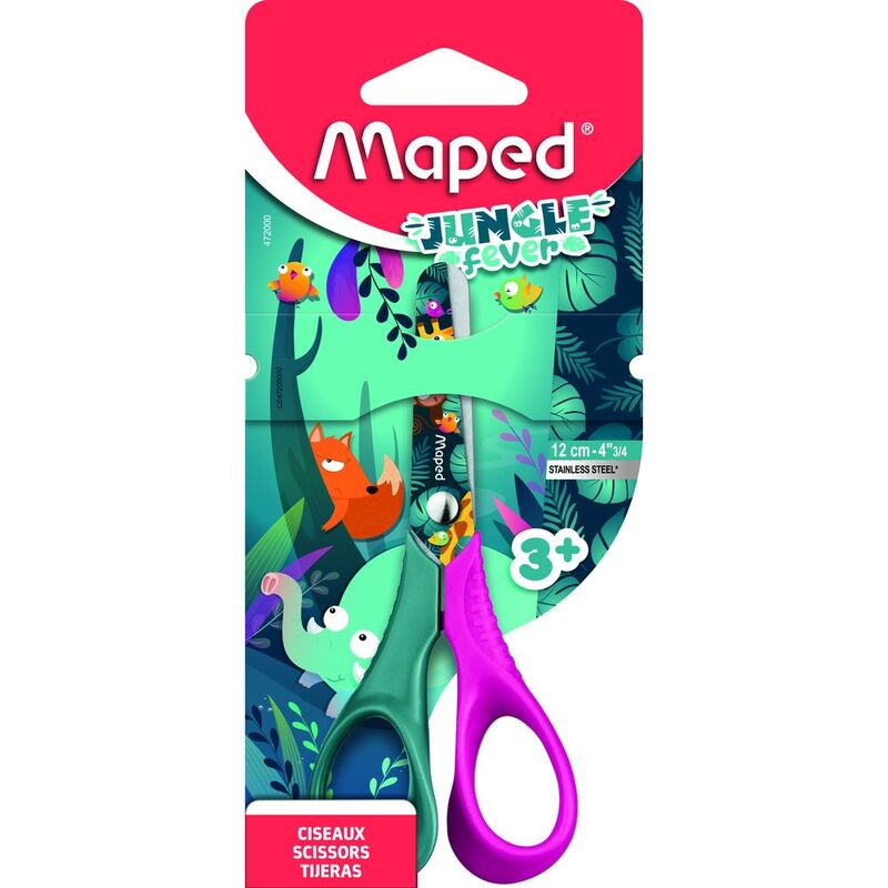 Maped Jungle Fever Scissors Vivo 12cm Cardboard