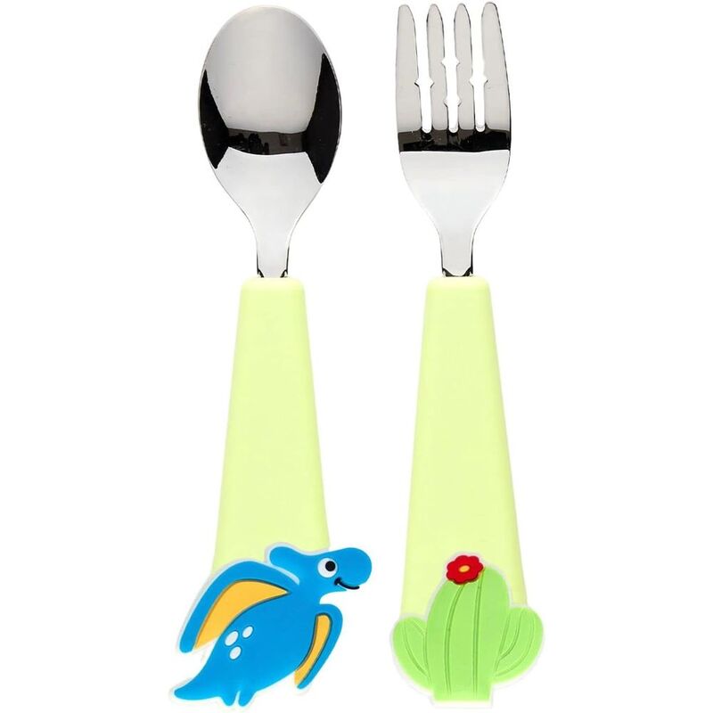 Flex & Lock Flexwarez 5 Kids Cutlery Charms Set - Dino (Set of 2)