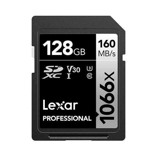 Lexar 128GB Lexar Professional 1066X SDXC UHS-I Cards/ Up To 160MB/S Read 120MB/S Write C10 V30 U3