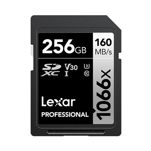 Lexar 256GB Lexar Professional 1066X SDXC UHS-I Cards/ Up To 160MB/S Read 120MB/S Write C10 V30 U3