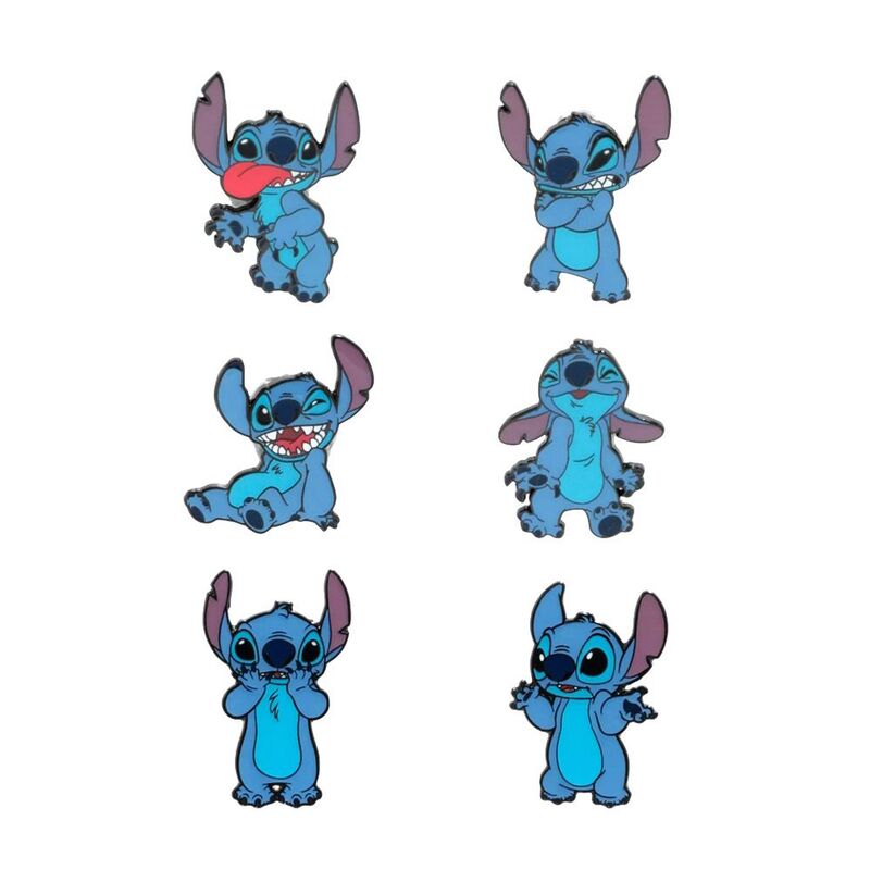 Loungefly Blind Box Pin Disney Stitch Funny Faces Blind Pin Set