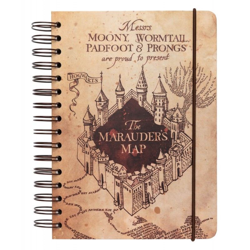 Erik Harry Potter The Marauders Map A5 Notebook