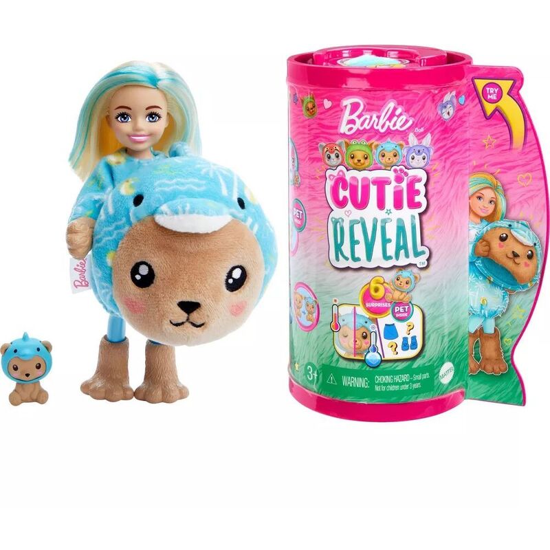 Barbie Teddy Dolphin Costume Cuties Series Chelsea Cutie Reveal Doll