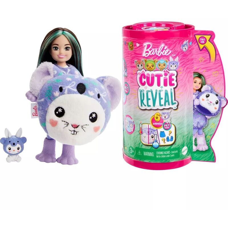 Barbie Bunny As Koala Costume-Themed Series Chelsea Cutie Reveal Doll