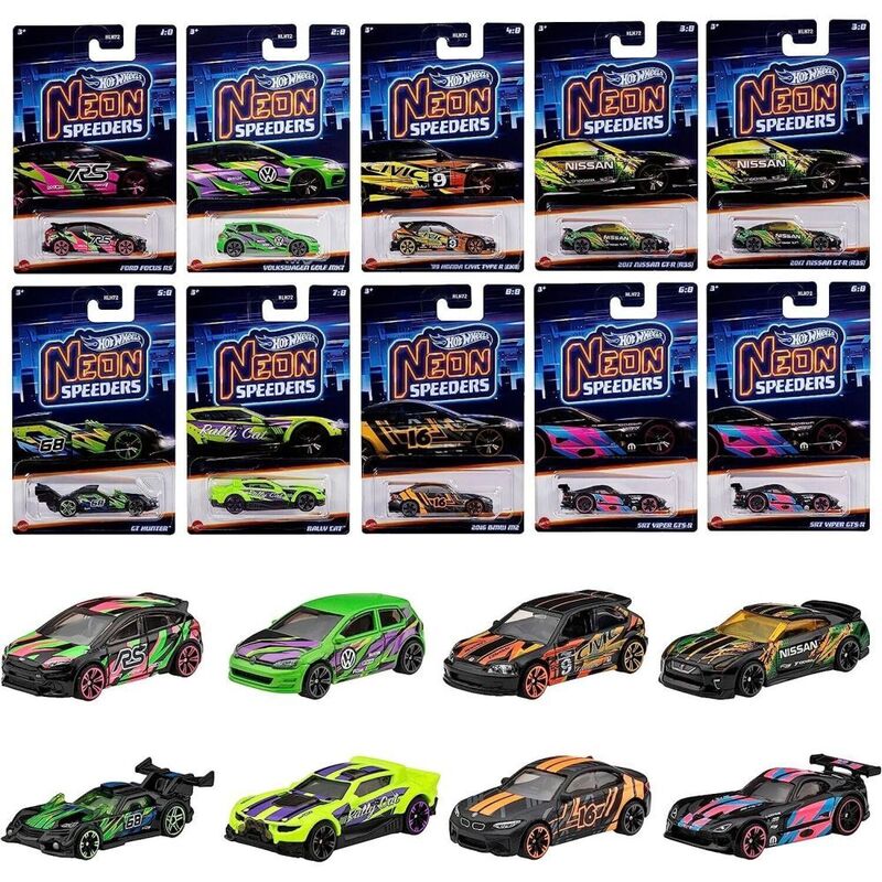 Hot Wheels Neon Speeders (Assorted - Includes 1)