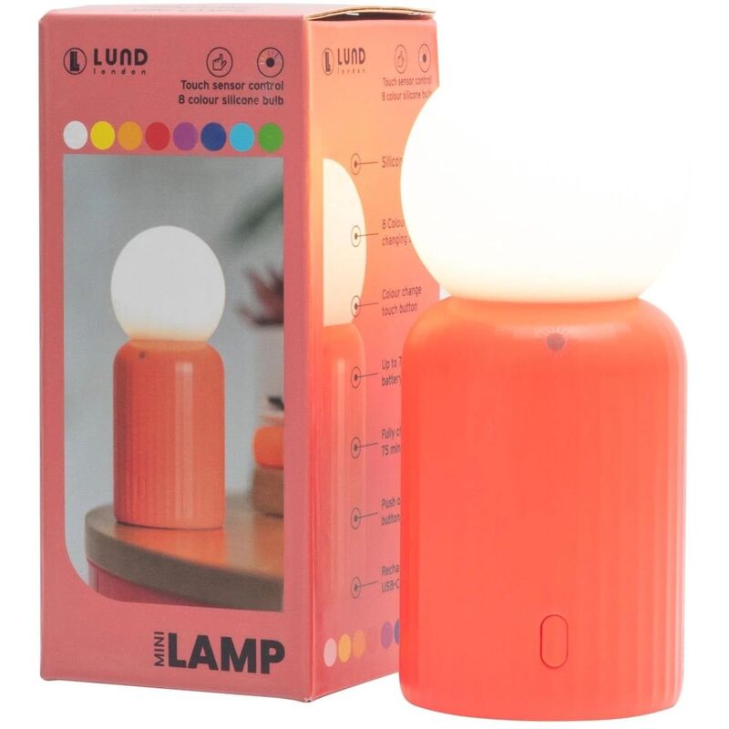 Lund London Mini Wireless Lamp - Coral