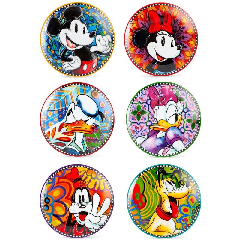 Egan Disney - Forever & Ever Mixed Dessert Plates (Set of 6) Egan Disney - Forever & Ever Mixed Dessert Plates (Set of 6)