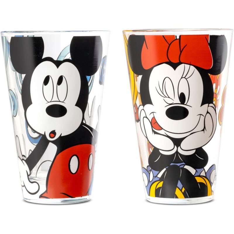 Egan Disney - Mickey & Minnie - Forever & Ever Glass Cups 310ml (Set of 2)