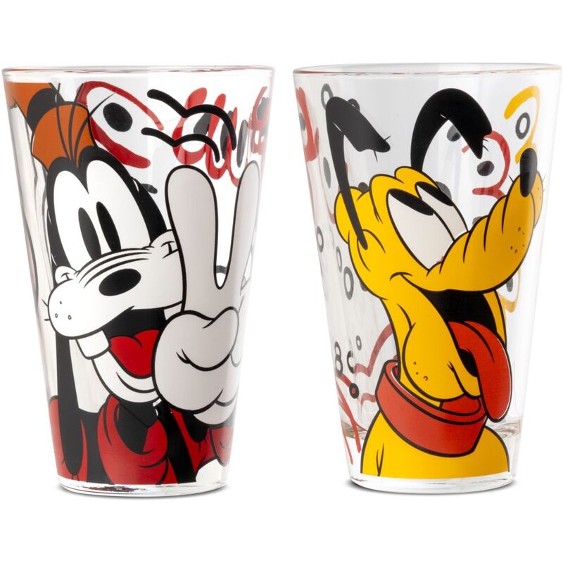 Egan Disney - Goofy & Pluto - Forever & Ever Glass Cups 310ml (Set of 2)