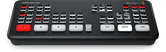 Blackmagic Design ATEM Mini Pro HDMI Live Stream Switcher - Black