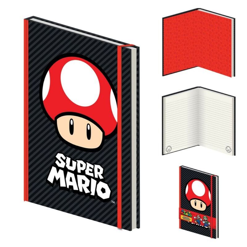 Pyramid Super Mario Mushroom A5 Premium Notebook