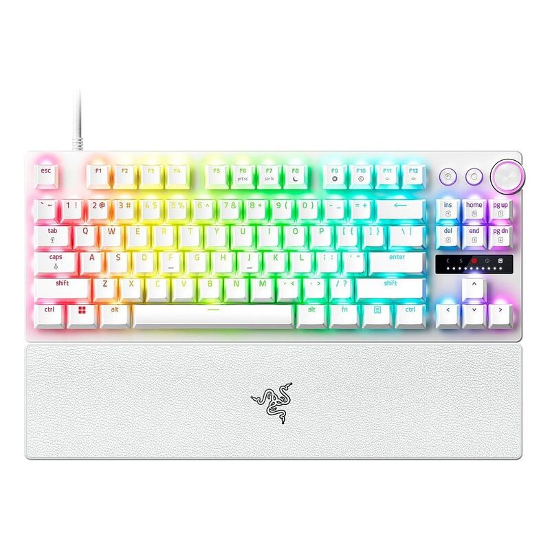 Razer Huntsman V3 Pro Tenkeyless Esports Gaming Keyboard - White