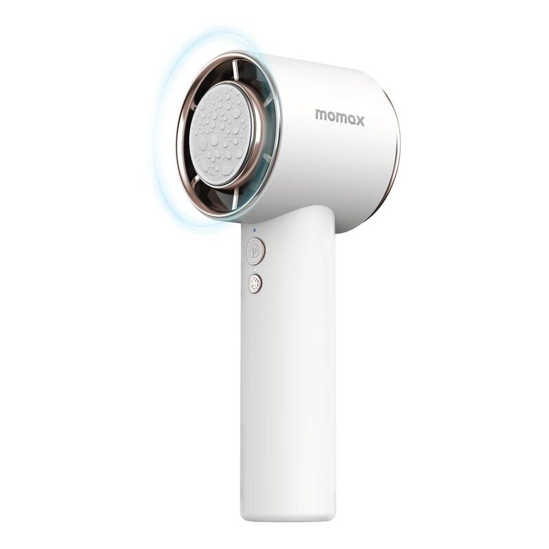 Momax Ultra Freeze Portable Icy Cooling Fan - White Momax Ultra Freeze Portable Icy Cooling Fan - White