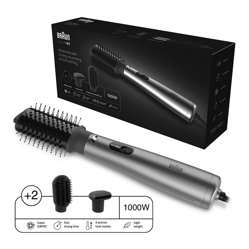 Braun Airstyler AS4.3 Airbrush 1000W BRAS430SDE - Ionic Grey