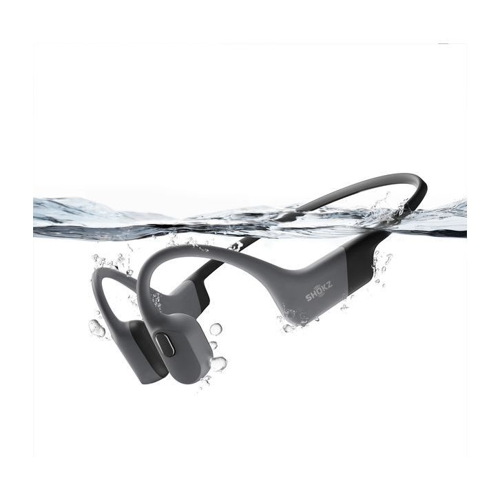 Shokz Openswim Pro Bone-Conduction Open-Ear Sport Headphones - Gray